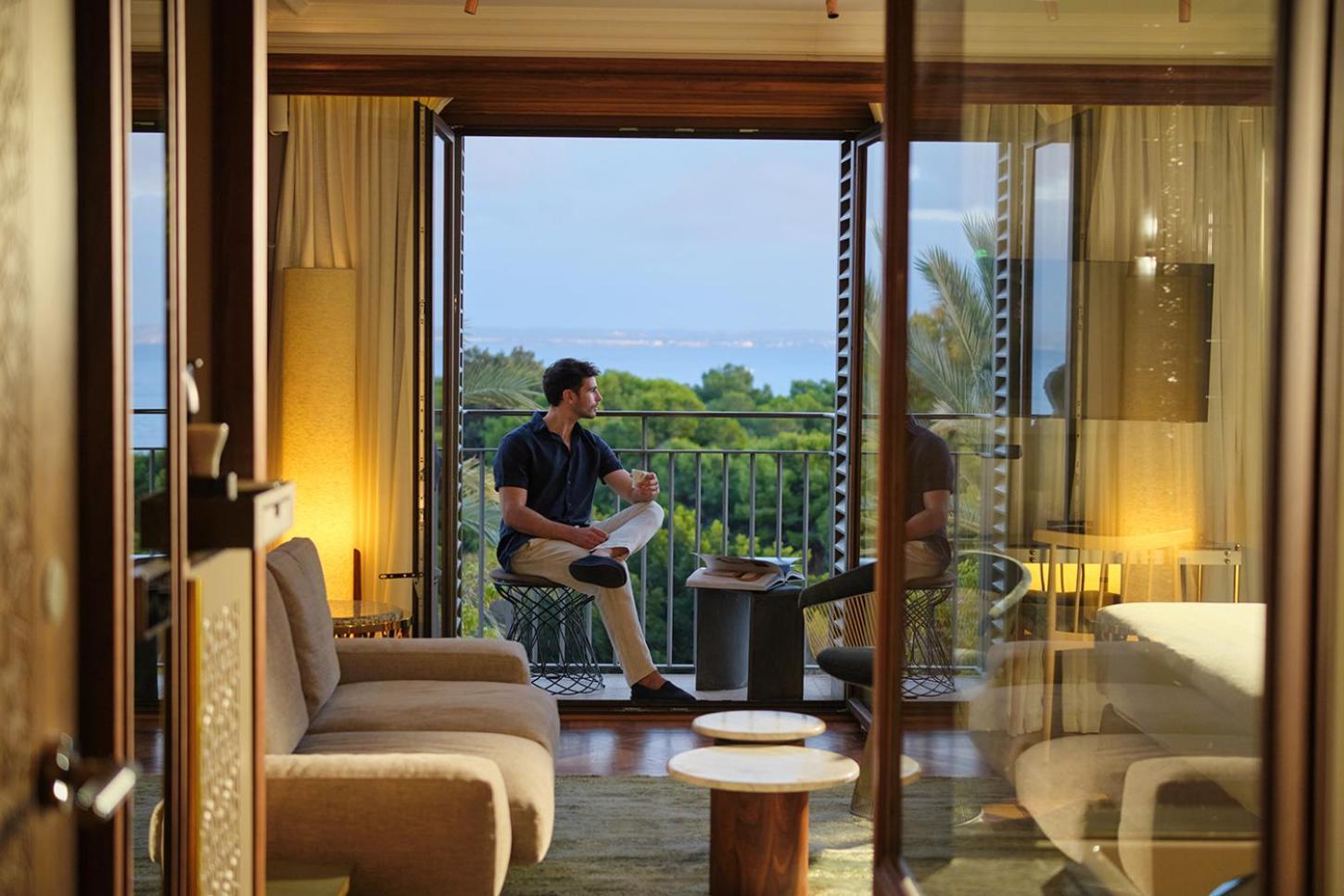 เอล ยอเรนซ์ ปาร์ก เดลา มาร์ Hotel ปัลมาเดมายอร์กา ภายนอก รูปภาพ A guest at the hotel