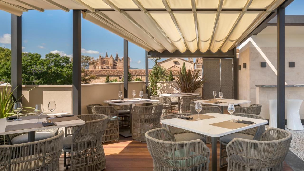 เอล ยอเรนซ์ ปาร์ก เดลา มาร์ Hotel ปัลมาเดมายอร์กา ภายนอก รูปภาพ The Terrace at the Hotel